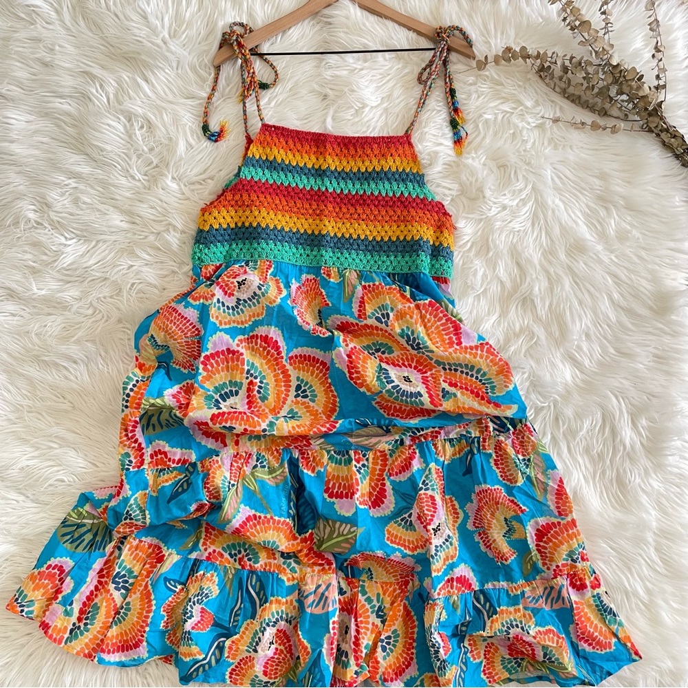 FARM Rio Dewdrop Spectrum Colorful Cover Up Dress - Picture 6 of 16